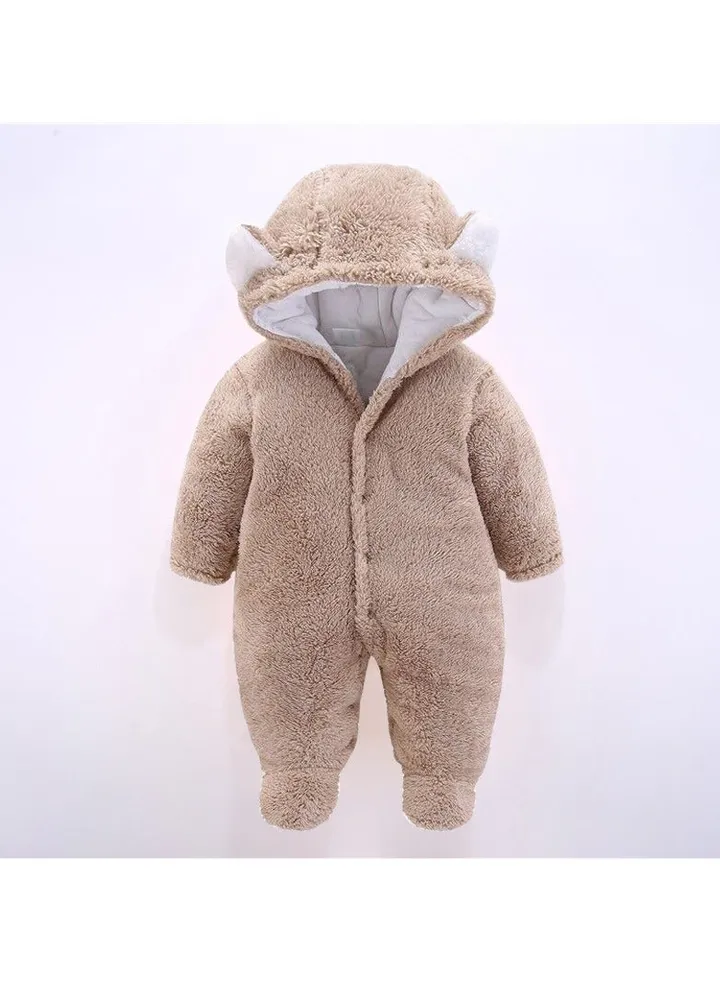 Autumn And Winter Baby Thick Cotton Jumpsuit