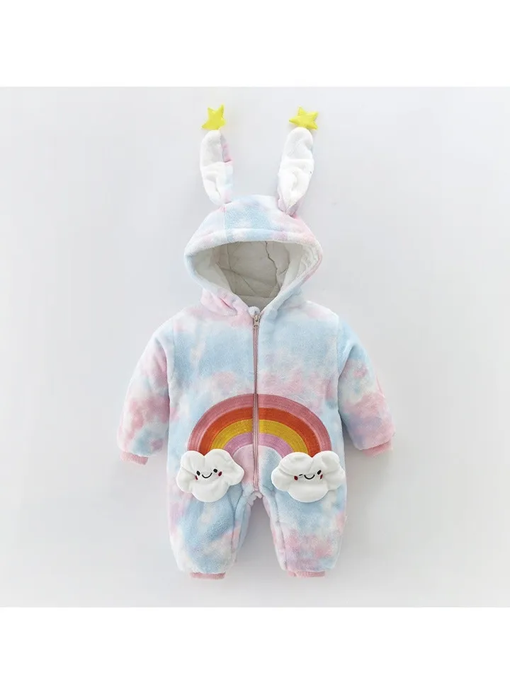 Baby Autumn And Winter Hooded Trend Jumpsuit