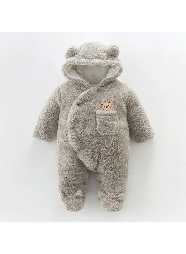 Autumn And Winter Baby Thick Cotton Jumpsuit