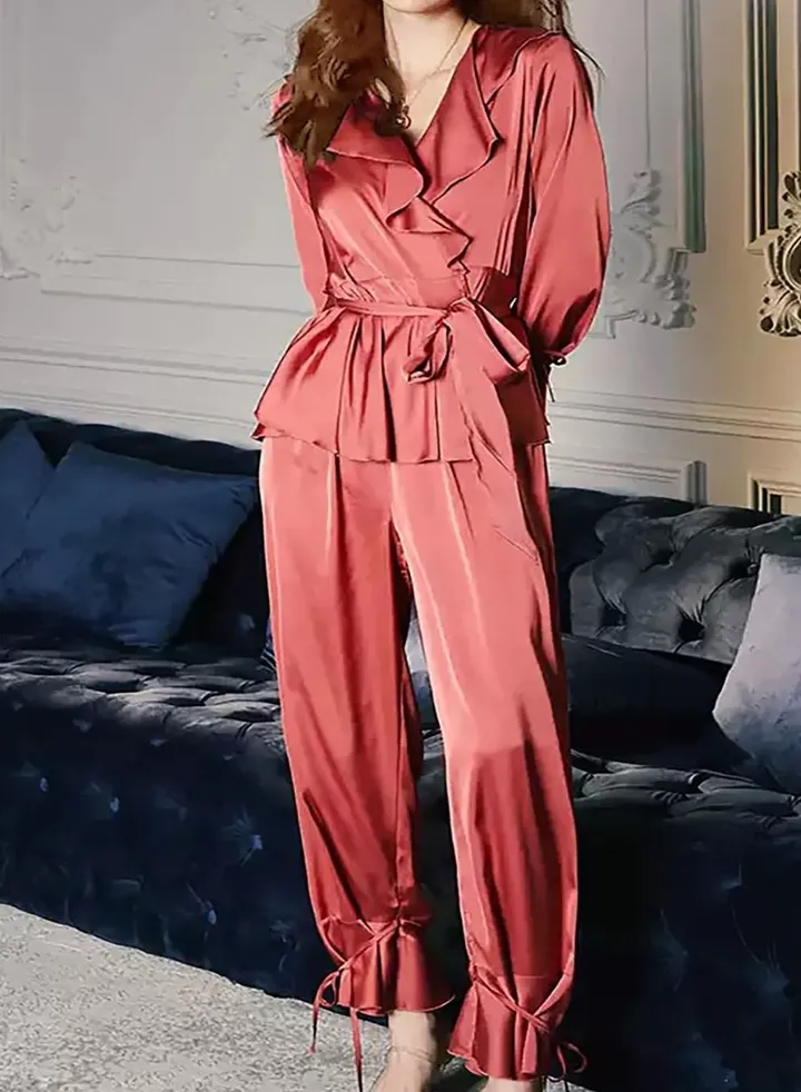 Luxury Silky Satin Loungewear Set