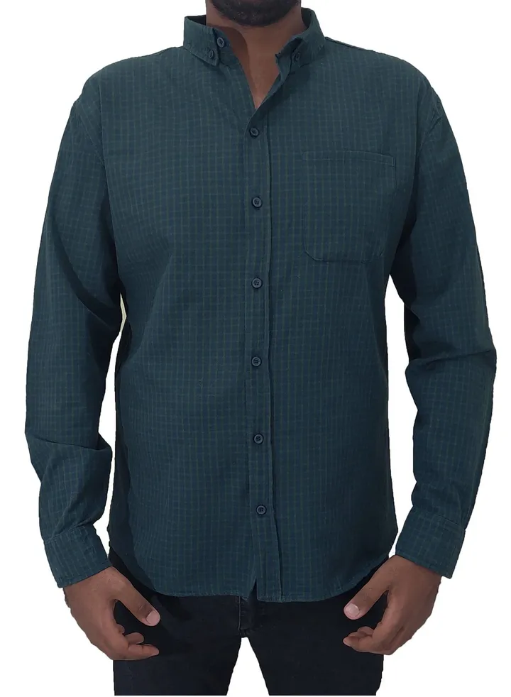 Multicolored cotton shirt with front pocket from Topaz