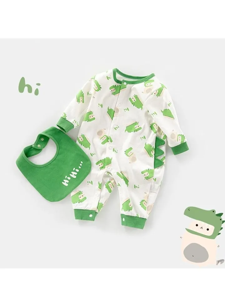 Newborn Long-sleeved Cotton Jumpsuit