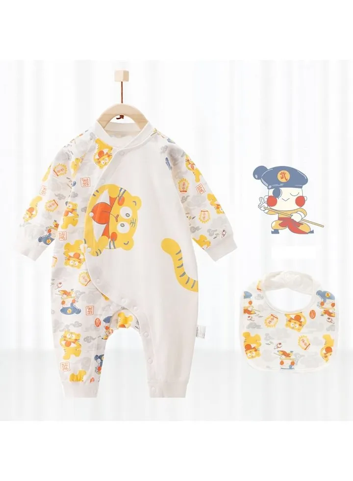 Newborn Long-sleeved Cotton Jumpsuit