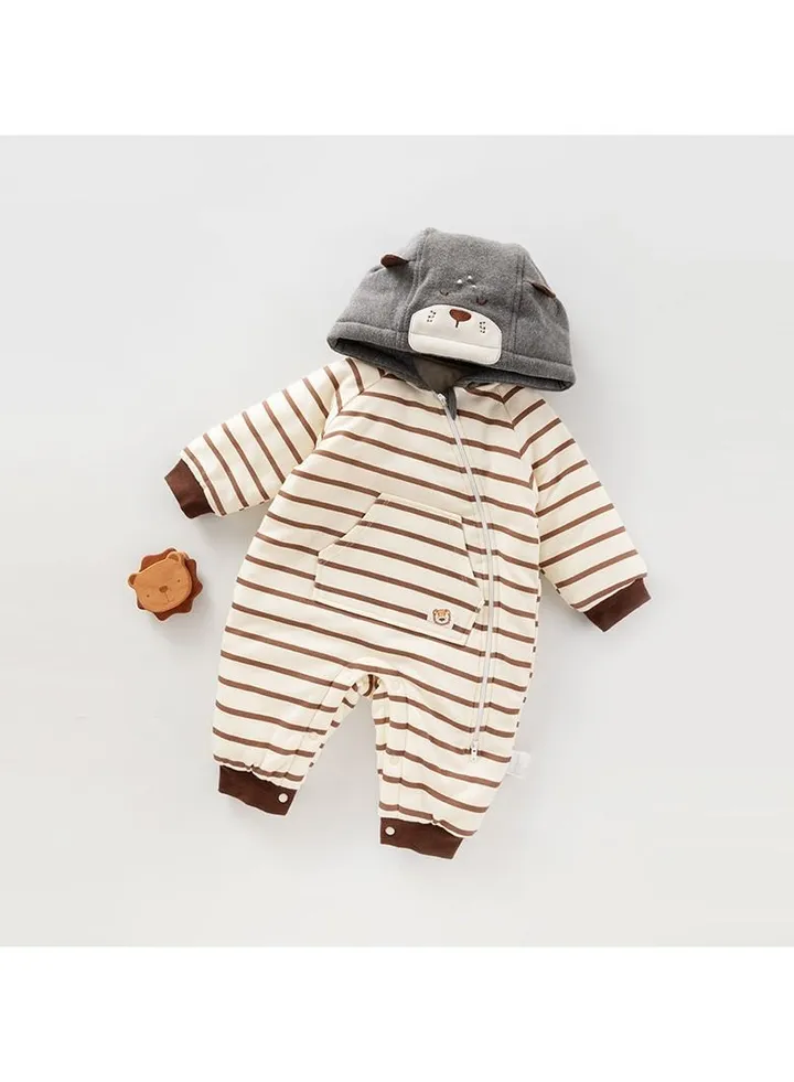 Baby Cute Padded Thick Warm Jumpsuit