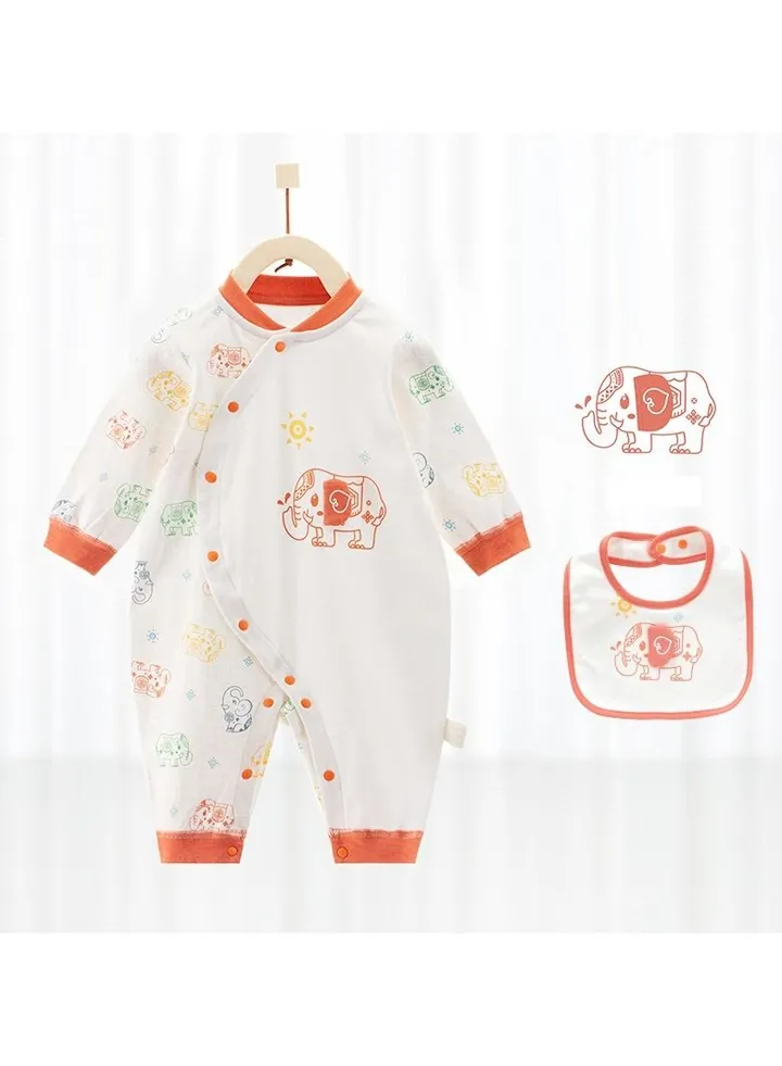 Newborn Long-sleeved Cotton Jumpsuit