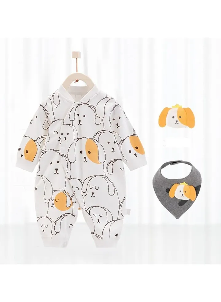 Newborn Long-sleeved Cotton Jumpsuit