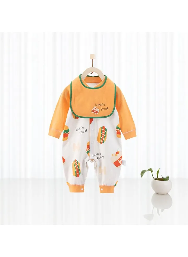 Newborn Long-sleeved Cotton Jumpsuit
