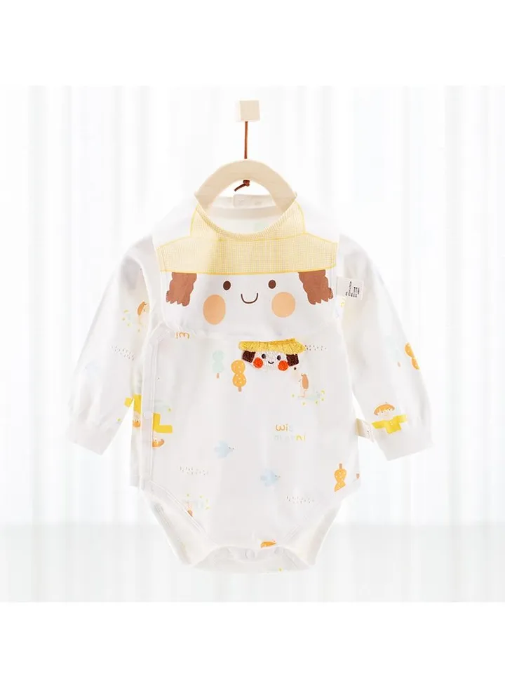 Baby Cotton Long-sleeved Comfort Jumpsuit With Bib