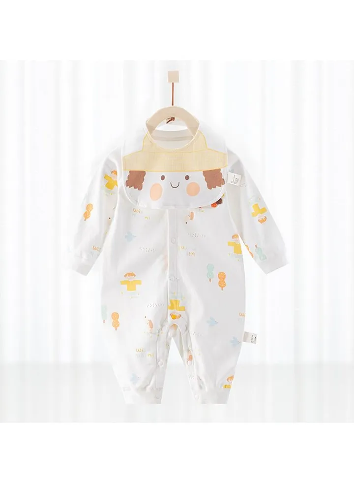 Newborn Long-sleeved Cotton Jumpsuit