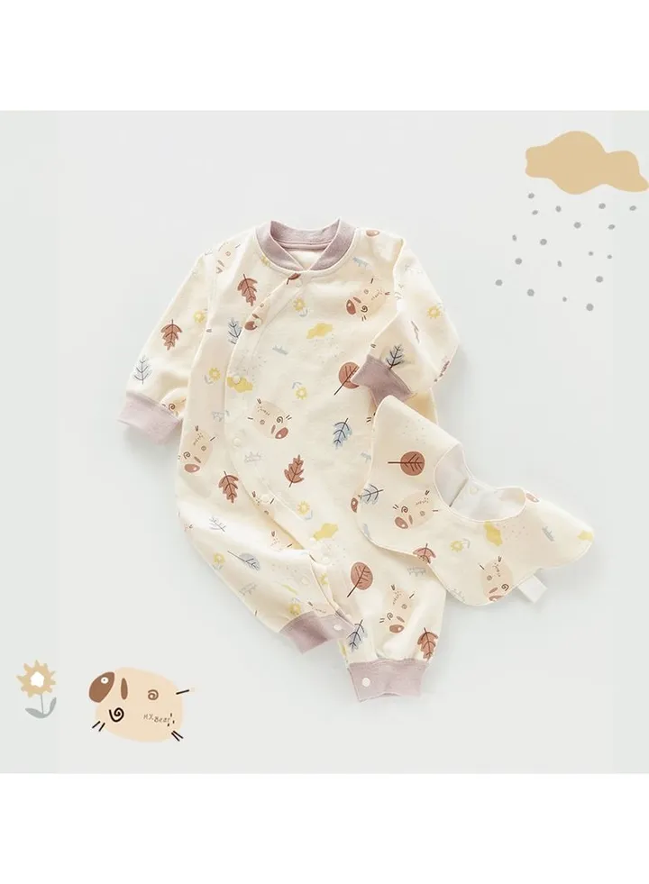 Newborn Long-sleeved Cotton Jumpsuit