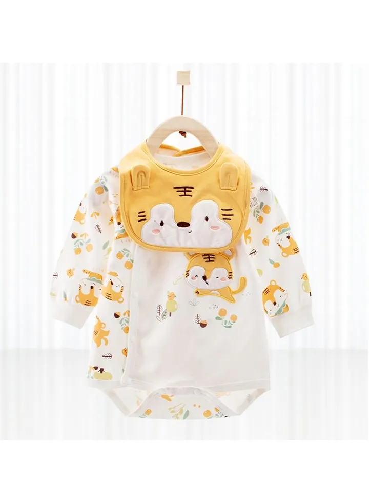 Baby's Lovely Cotton Jumpsuit With Bib