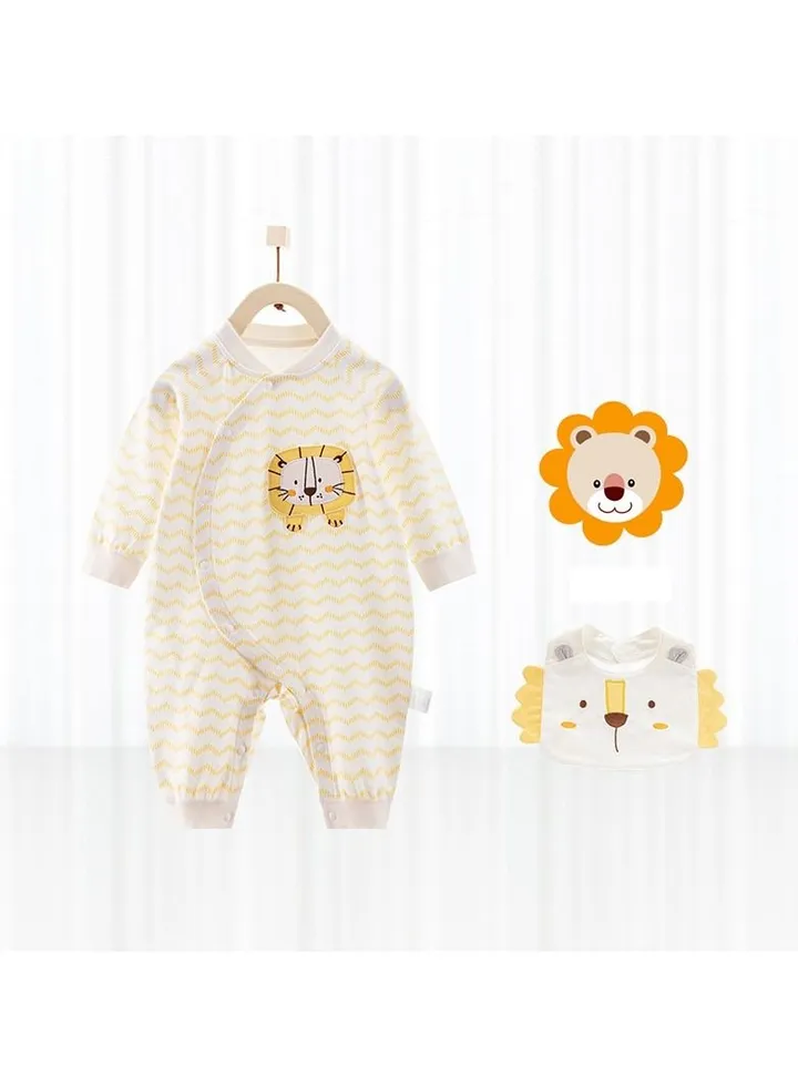 Baby Cotton Casual And Comfortable Jumpsuit With Bib