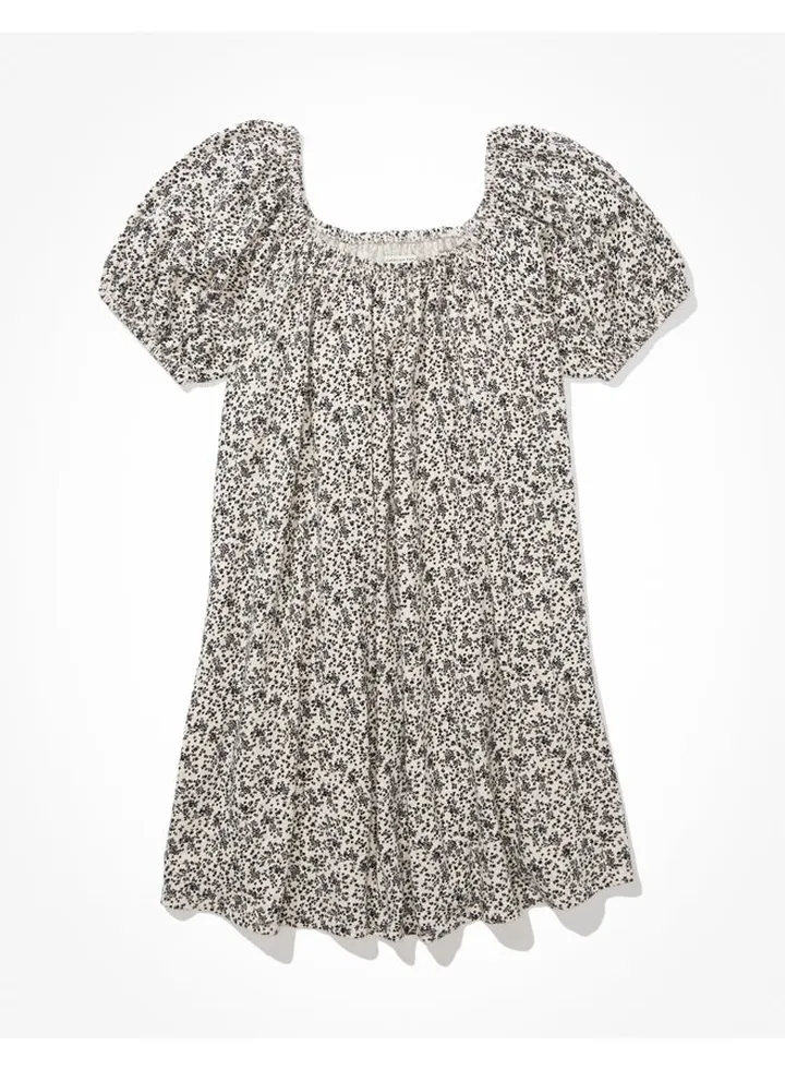AE Beachy Puff-Sleeve Mini Dress