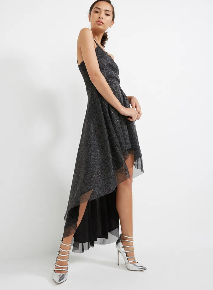 Glitter Party Dress Black