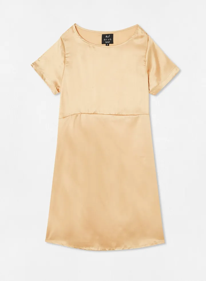 Casual Stylish Dress Beige
