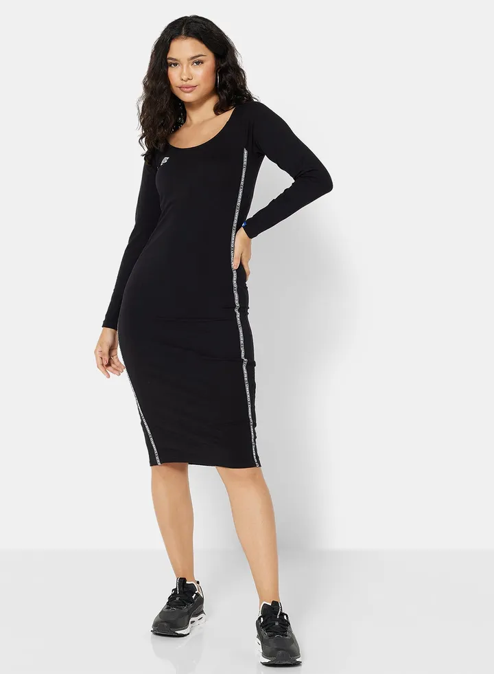 Cara Bodycon Dress Stretch Limo/Bright White