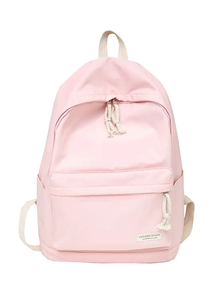 Casual Trendy Backpack Bag Pink