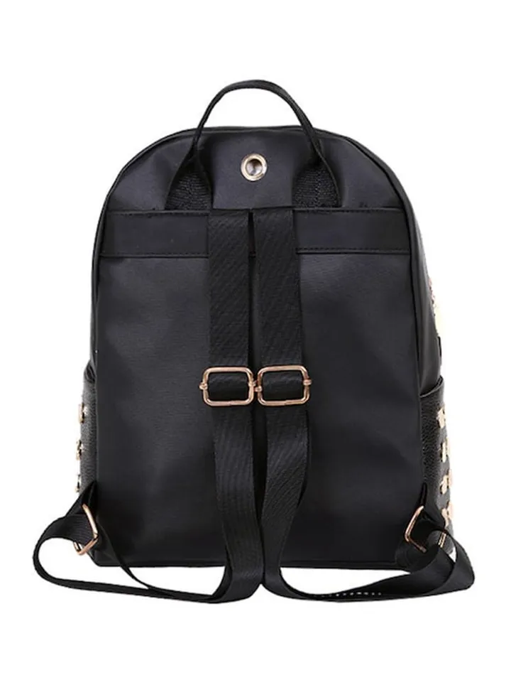 Adjustable Shoulder Strap Backpack Black/White/Red