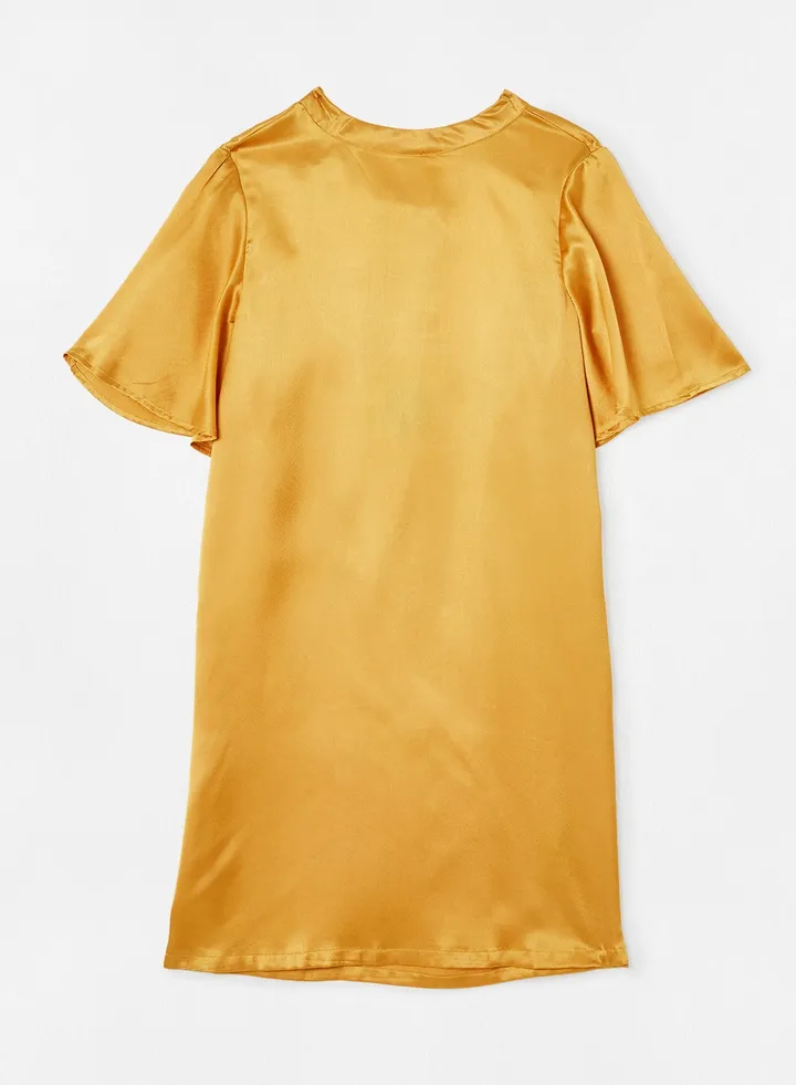 Casual Stylish Dress Gold