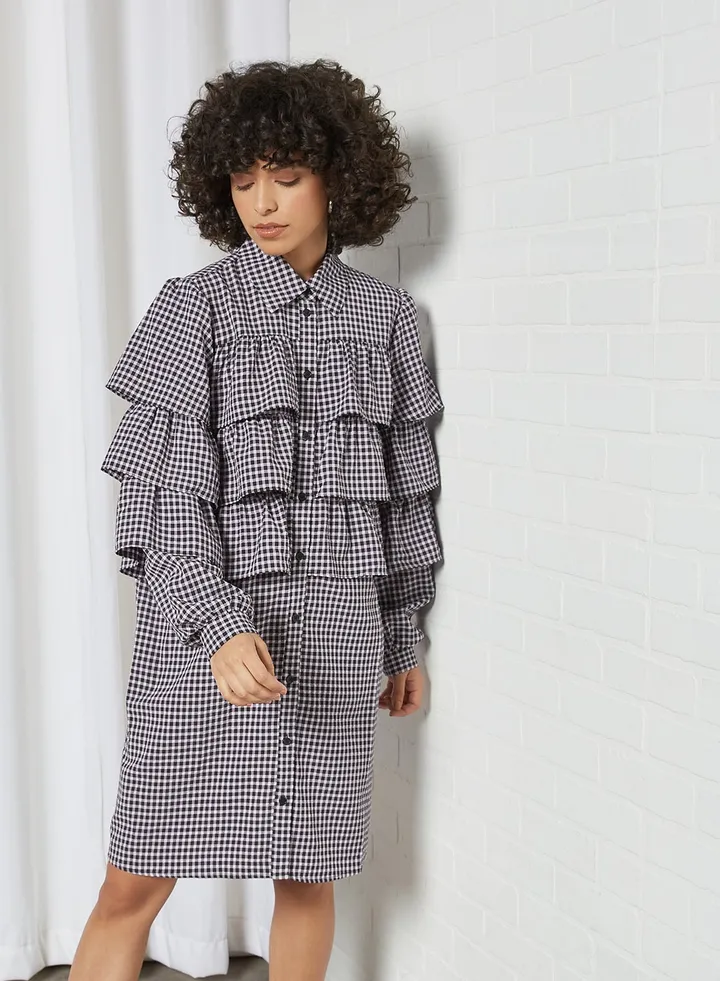 Gyrali Shirt Dress Orchid Bloom