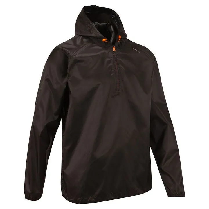 Hiking Rain Hooded Jacket Black