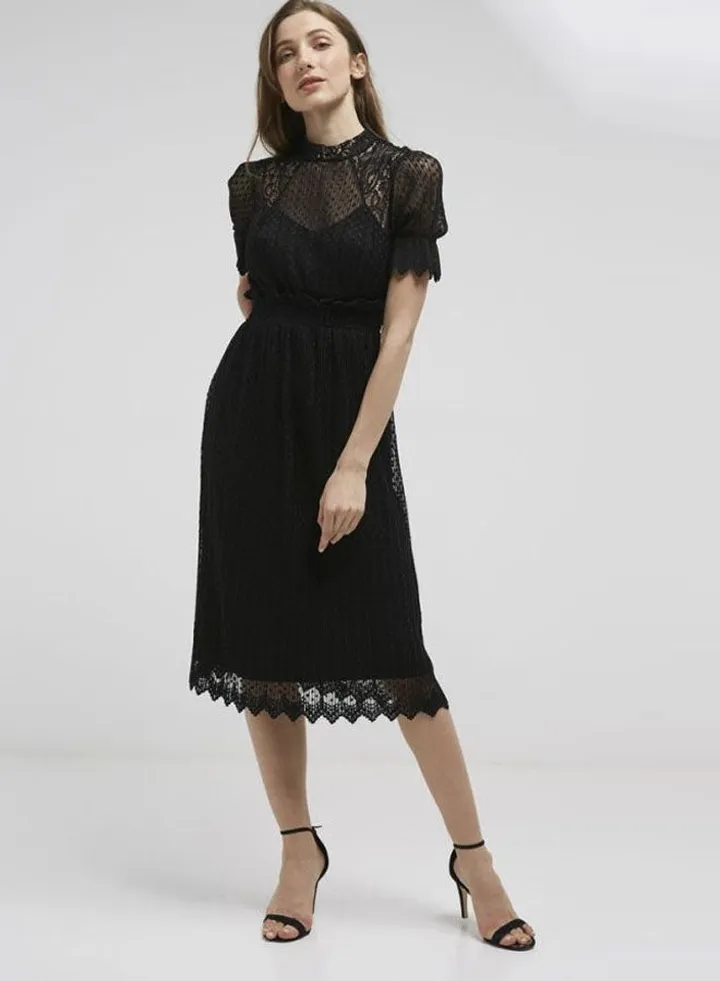 Lidia Midi Dress Black
