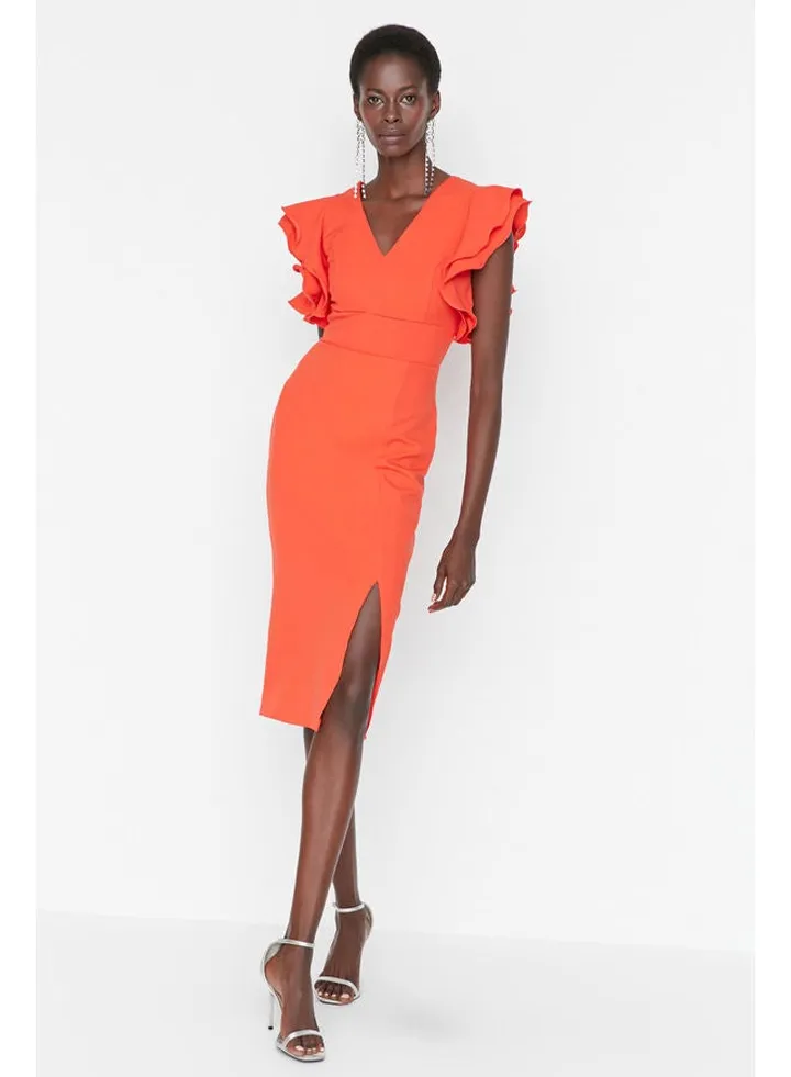 Woman Dress Vermilion