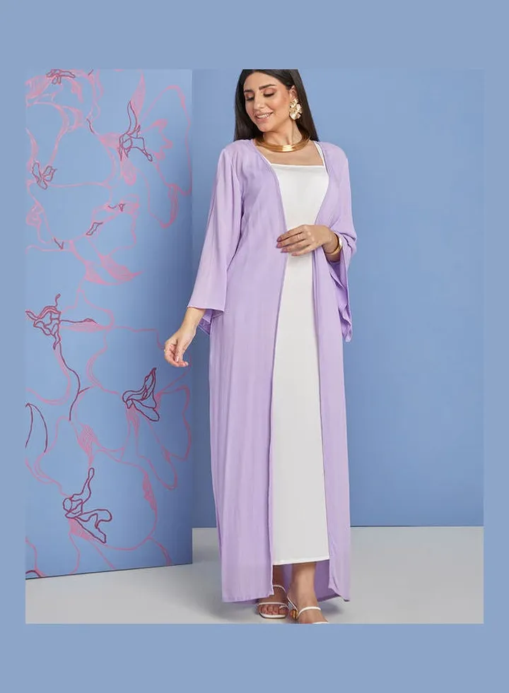 Textured Maxi Length Kimono