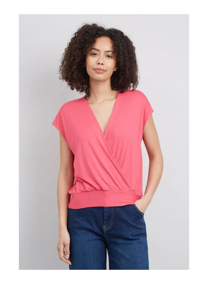 Jersey Wrap Top