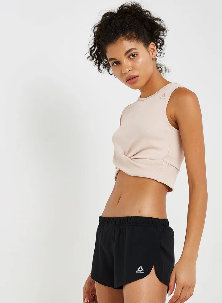 Novelty Crop Top Buff