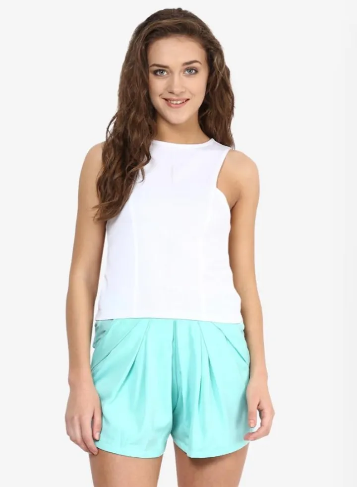 Hard To Resist Crop Top White