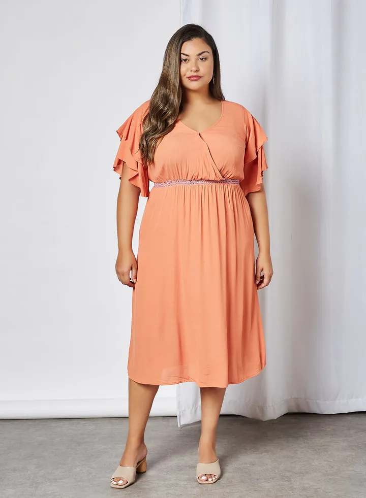 Brino Midi Dress Langoustino