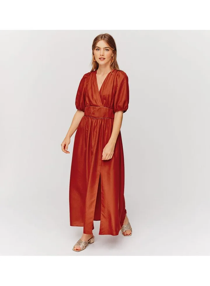 Mid-length silky dress