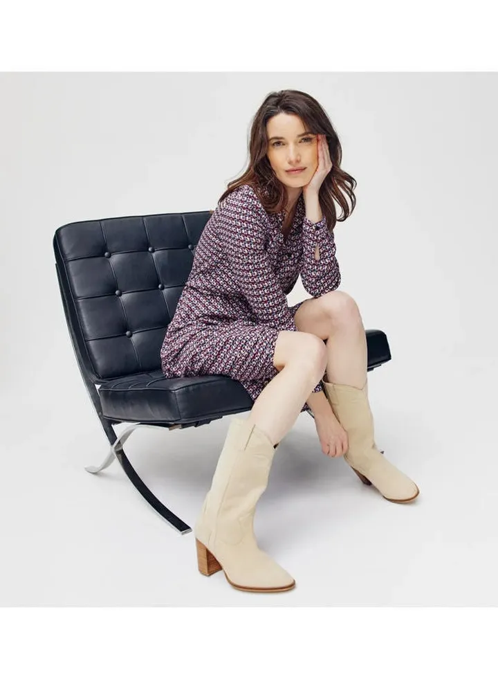 Patterned Shirtdress