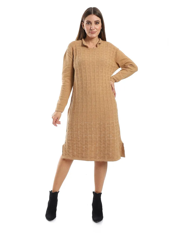 WomenCasual Wool Short Dress