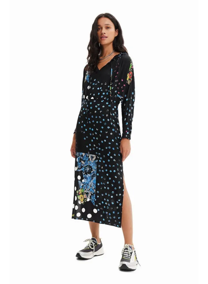 Polka dot midi dress