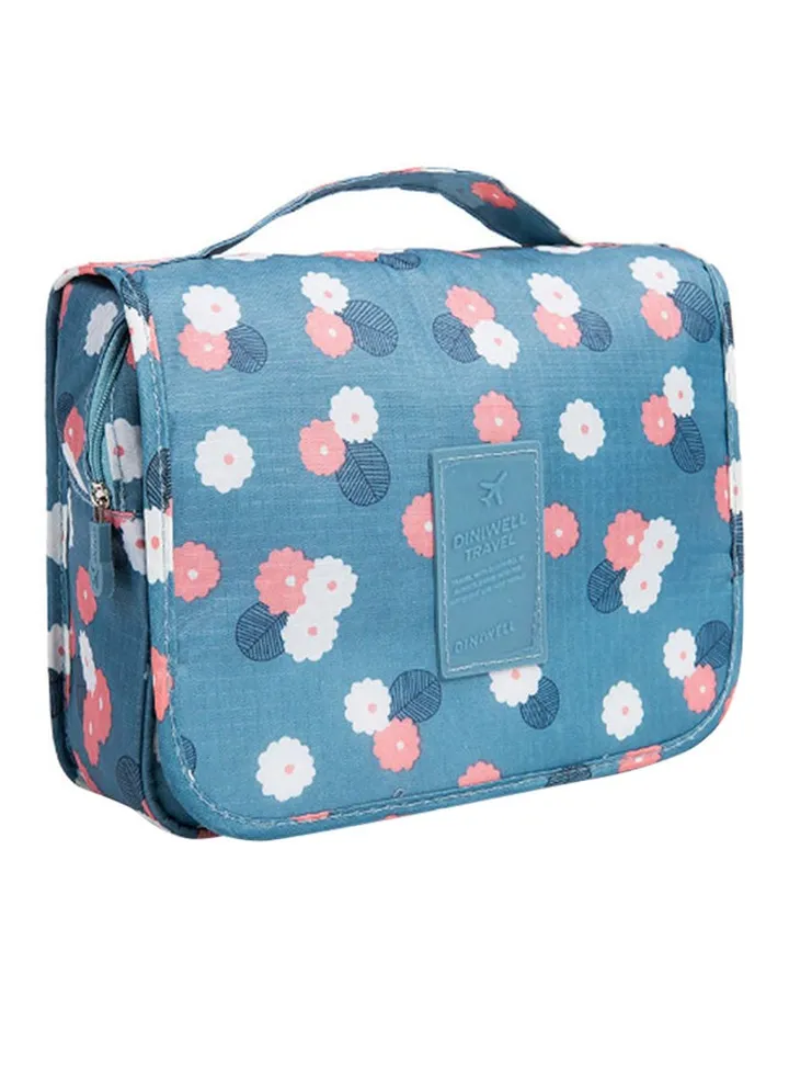 Waterproof Cosmetic Travel Organizer Blue/White/Pink