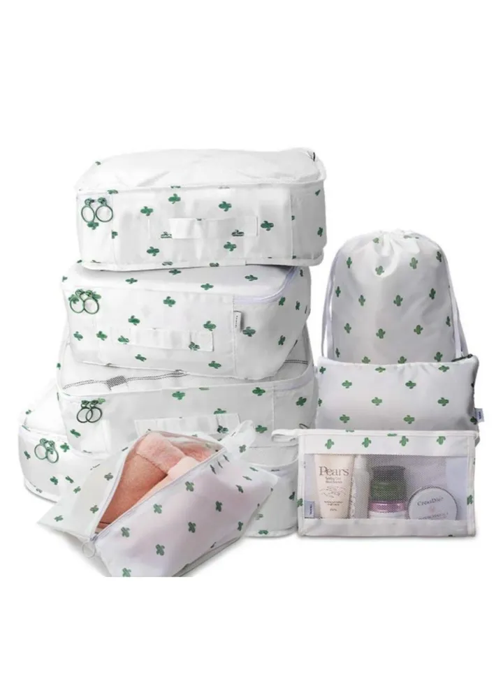 8-Piece Travel Luggage Set Cactus
