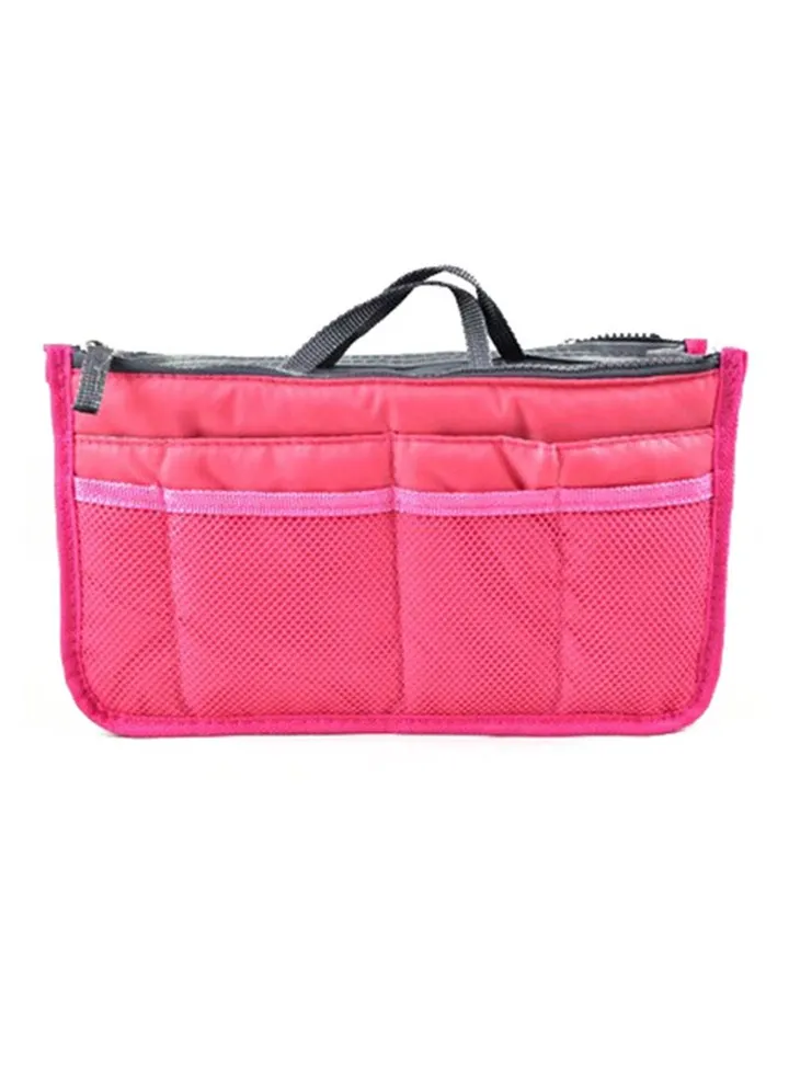 13 Pocket Hand Bag Organizer Pink