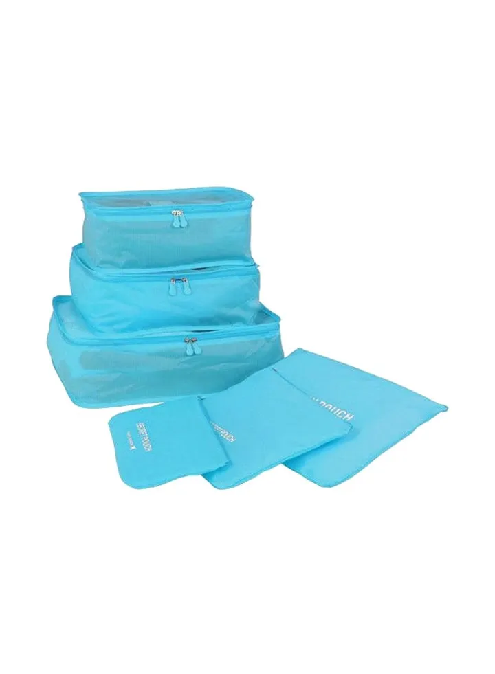 6-Piece Travel Bag Set Blue