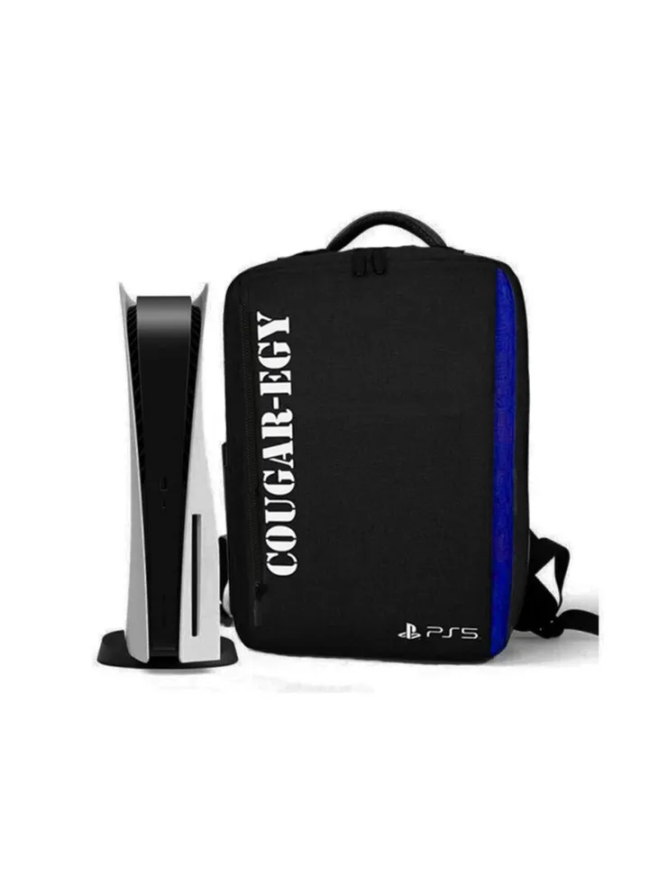 COUGAR-EGY (S-20) Backpack Storage Bag for Sony PS5 Console and Game Controller, Black