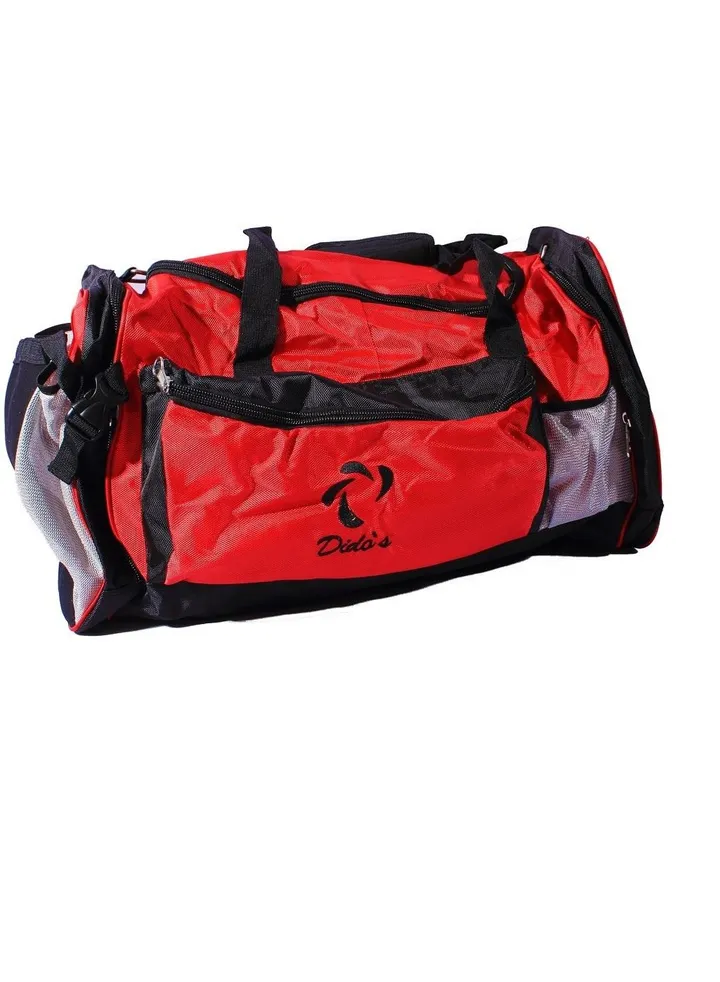 Large Sports Bag Red Black