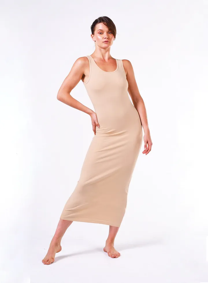 comodo wide cut long dress egyptian cotton 100%