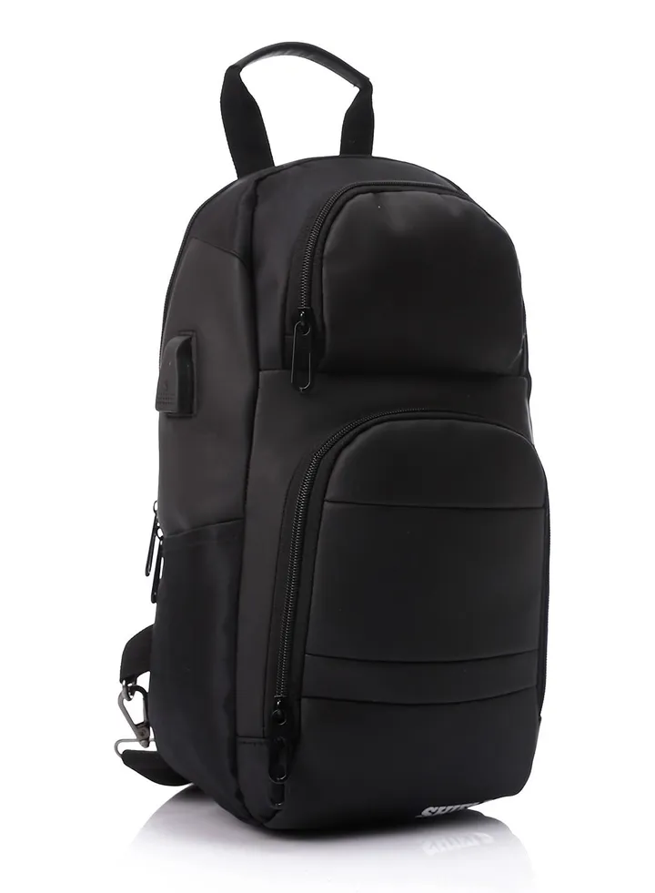 Water Proof Cross Body Bag -black