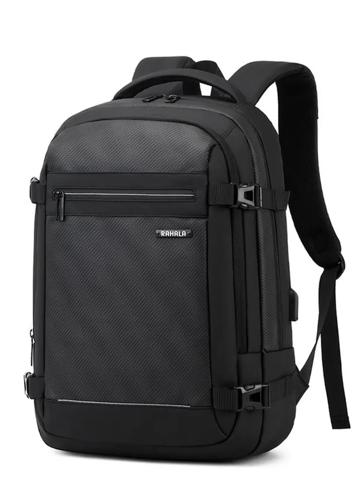 EF92M 15.6-inch Casual Laptop Fashion Business Outdoor Large Capacity Backpack Bag - Black