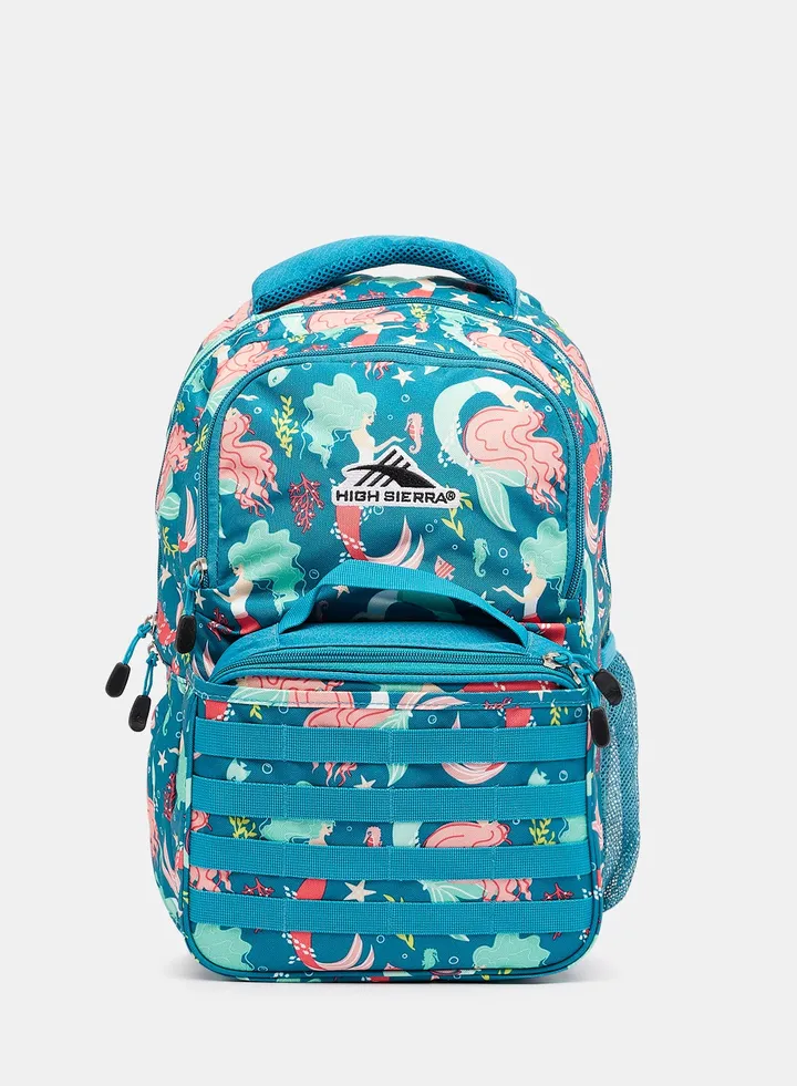 Unisex Mermaid Backpack and Lunch Bag Set