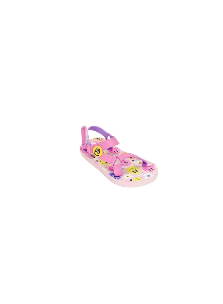 Pink Smiles and flowers Baby Girl Sling CUBS Sandal 22