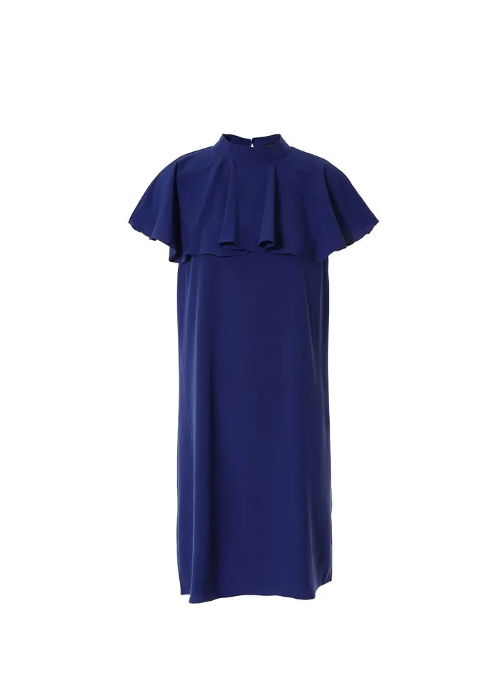 Casual Midi Dress Blue