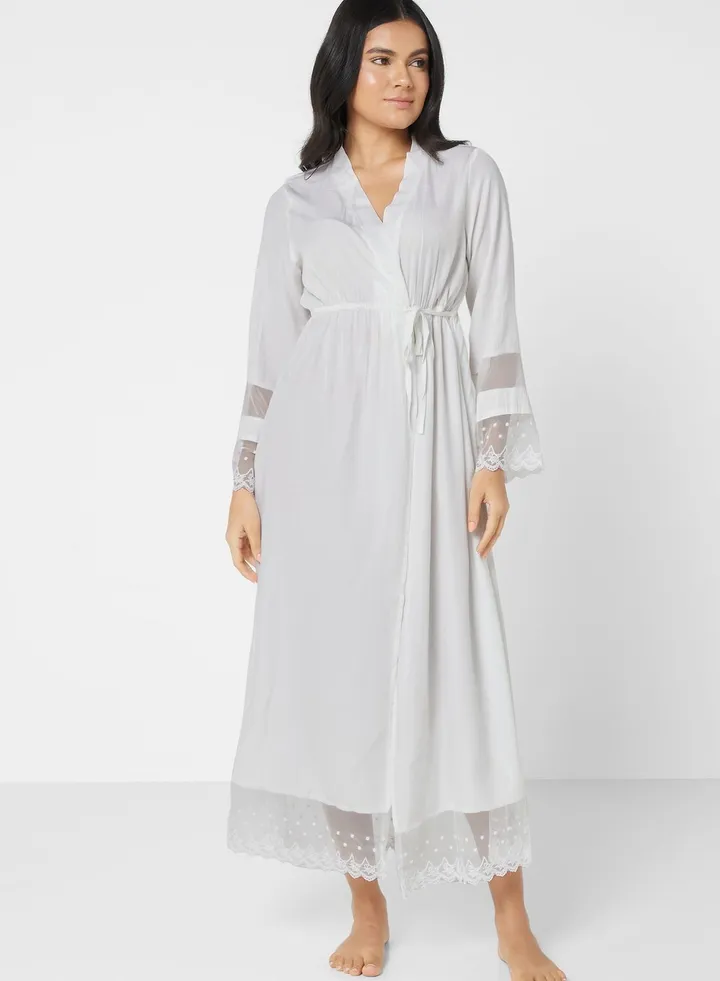 Lace Trim Night Dress