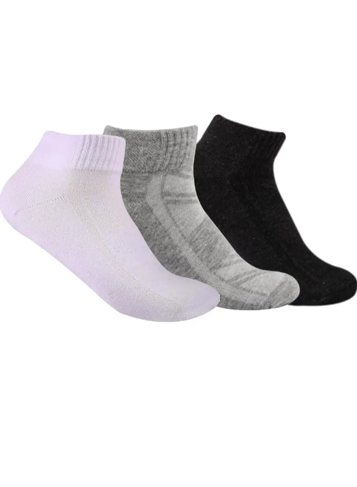 future socks short white-black-grey size 36-40 cotton